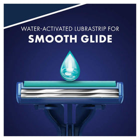 Close-up of Gillette Sensor2 Plus Disposable Razor with Lubrastrip