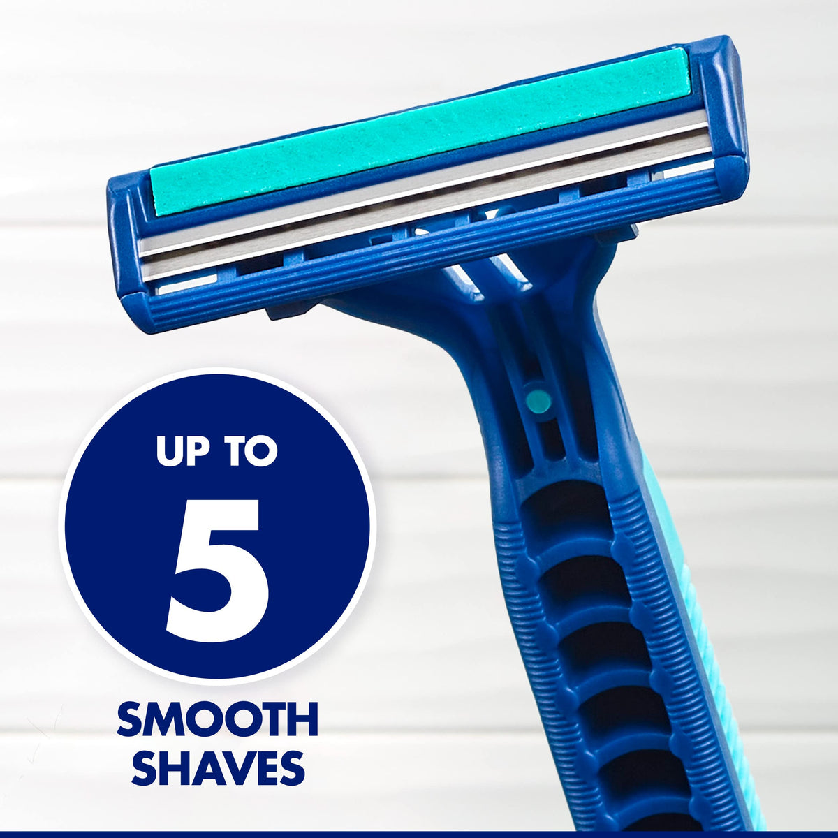Close-up of Gillette Sensor2 Plus Pivot razor blades