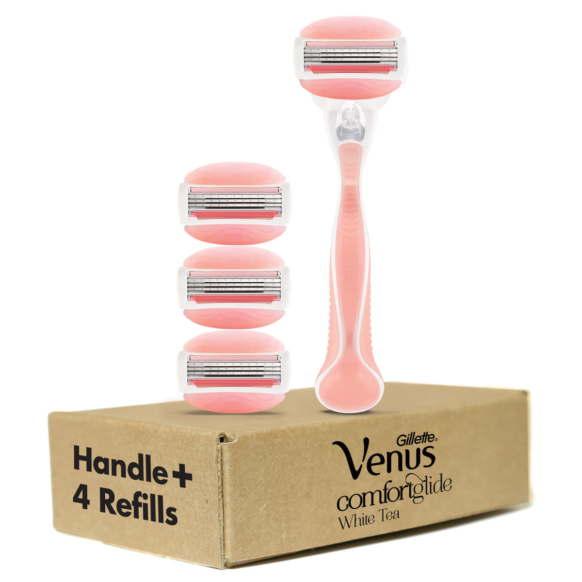 Close-up of Gillette Venus razor blade with moisture bars