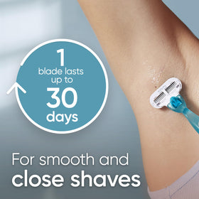 Close-up of Gillette Venus Smooth razor blade