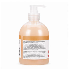 Close-up of Ginger Lily Farms Coco Mango Shampoo label