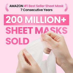 Close-up of GLAM UP Korean Facial Sheet Mask ingredients