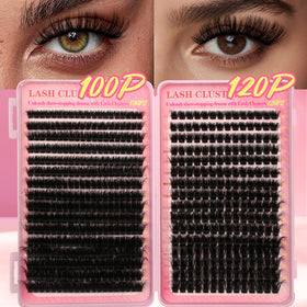 Close-up of Gmagictobo wispy lash clusters in various lengths