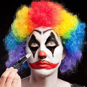 Close-up of Go Ho clown makeup cream stick white