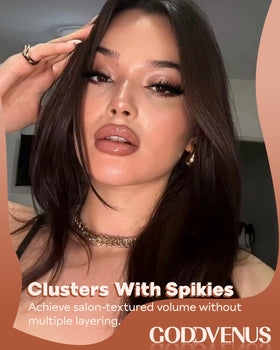 Close-up of Goddvenus Manga Lash Clusters showing spiky design