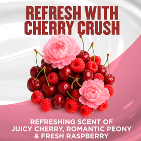 Close-up of Gold Bond Cherry Crush Hydrating Gel Cream texture