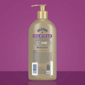 Close-up of Gold Bond Cocoa Butter Glow Daily Hydrating Lotion texture