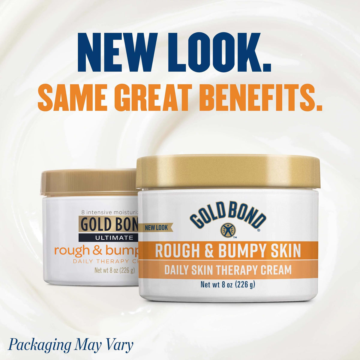 Close-up of Gold Bond Rough & Bumpy Cream texture