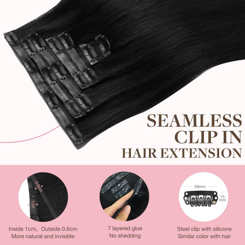 Close-up of GOO GOO Clip-In Hair Extensions edge