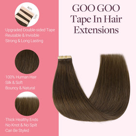 Close-up of GOO GOO Tape in Hair Extensions #4H