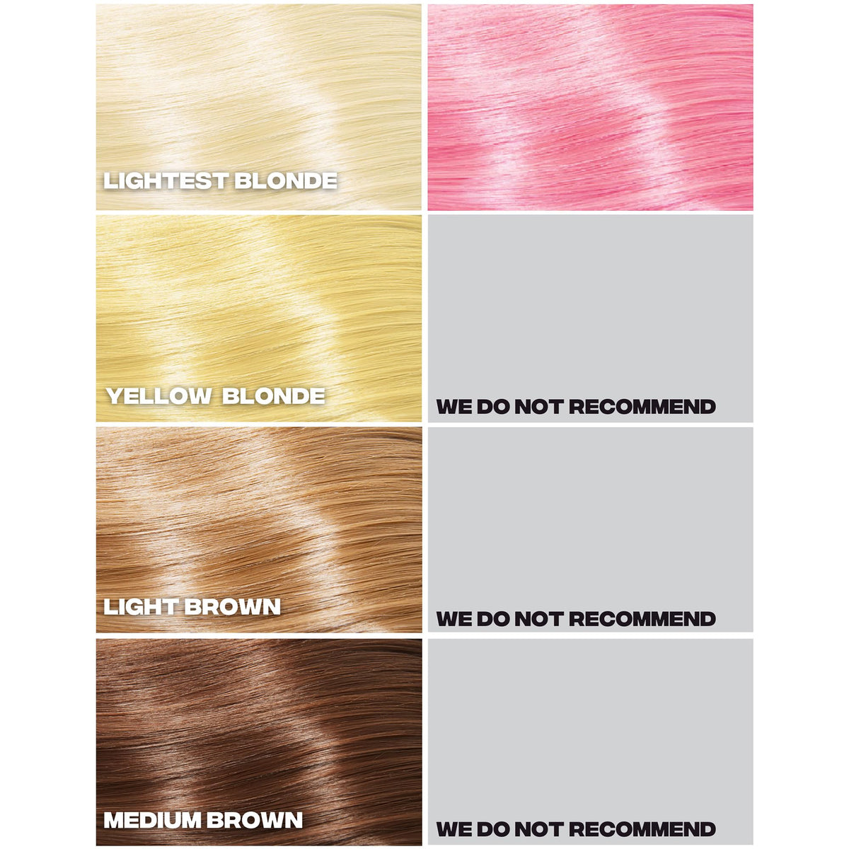 Close-up of Good Dye Young pastel pink hair dye texture