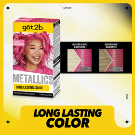Close-up of Got2B Metallics color cream tube