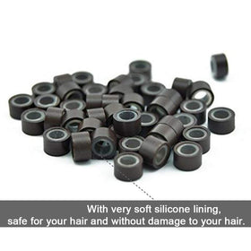 Close-up of GOTDYA silicone-lined micro rings