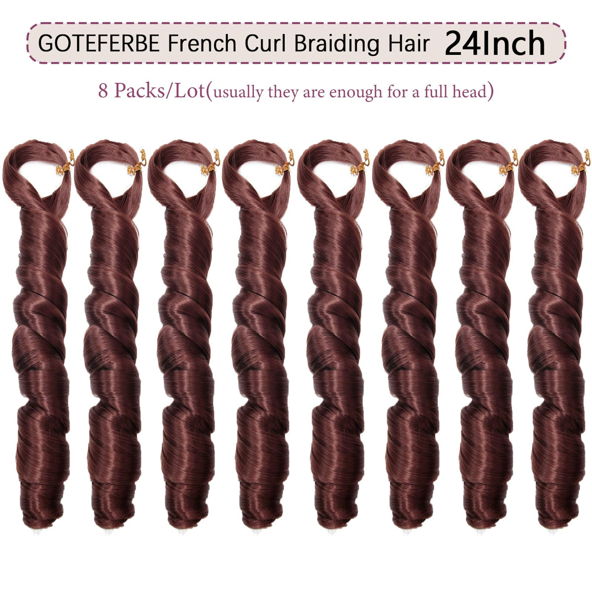 Close-up of GOTEFERBE French Curl texture