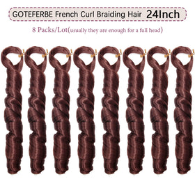 Close-up of GOTEFERBE French Curl texture