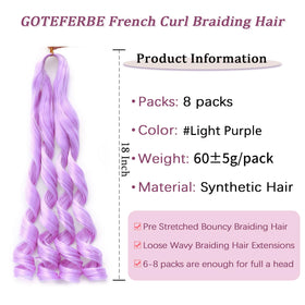 Close-up of GOTEFERBE French Curl texture
