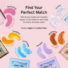 close-up of grace & stella Under Eye Mask patches