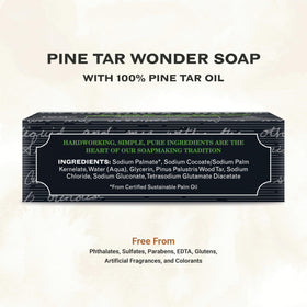 Close-up of Grandpa's Pine Tar Bar Soap showing texture