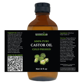 Close-up of GreenIVe Castor Oil texture