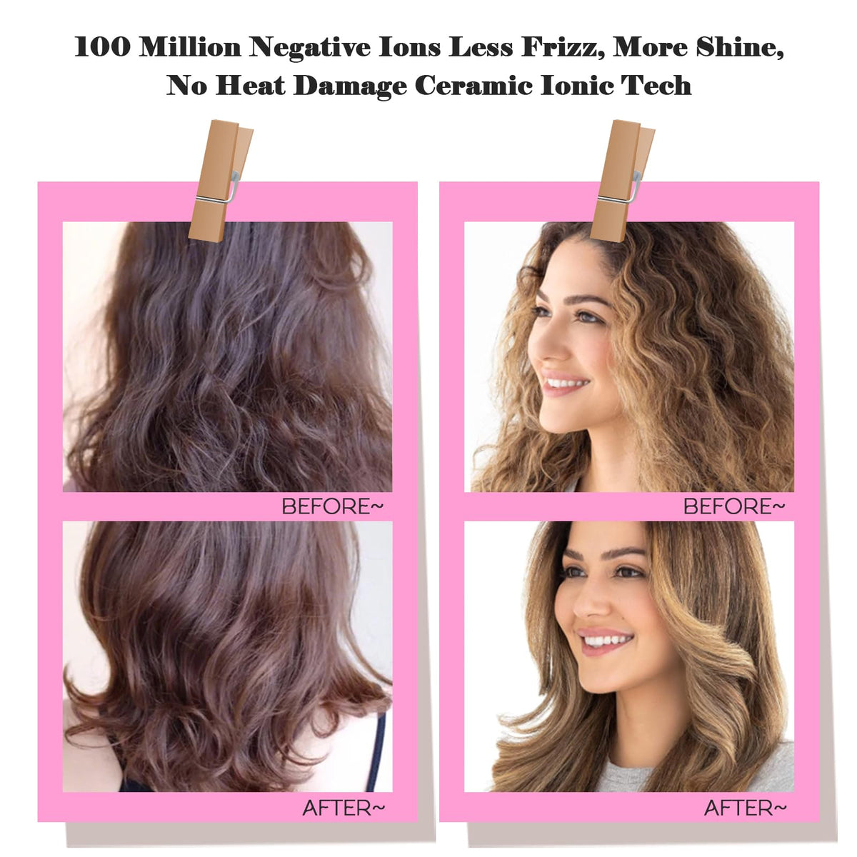 Close-up of Hair Trends Mini Hot Air Brush bristles
