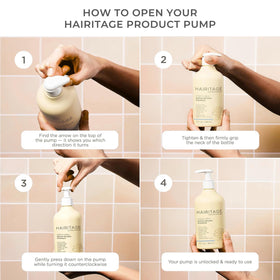 Close-up of Hairitage conditioner texture