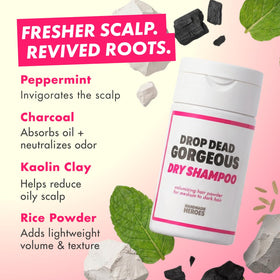 Close-up of Handmade Heroes dry shampoo powder