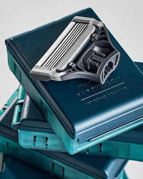 Close-up of Harry's precision trimmer blade