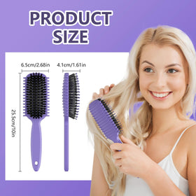 Close-up of HEZ Curl Defining Brush showing bristles
