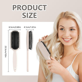 Close-up of HEZ Curl Defining Brush with gentle bristles