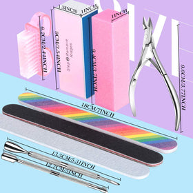 Close-up of HNYYZL nail files showing double-sided design