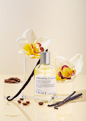 Close-up of HOUSE OF TWIST No.3 Eau de Parfum bottle neck