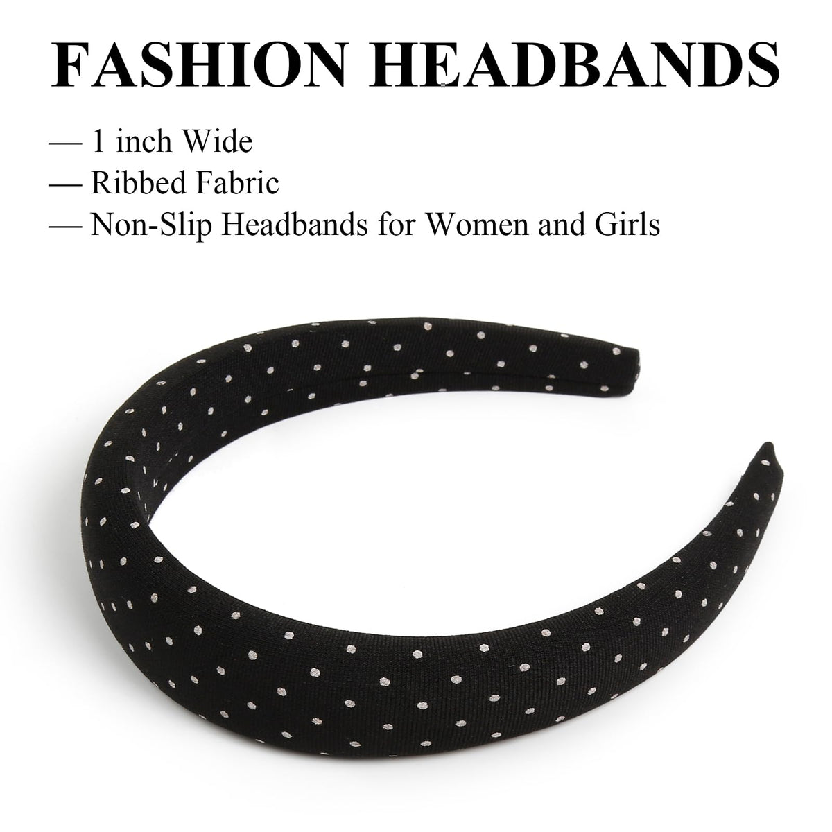 Close-up of Huachi headband showing ribbed fabric texture