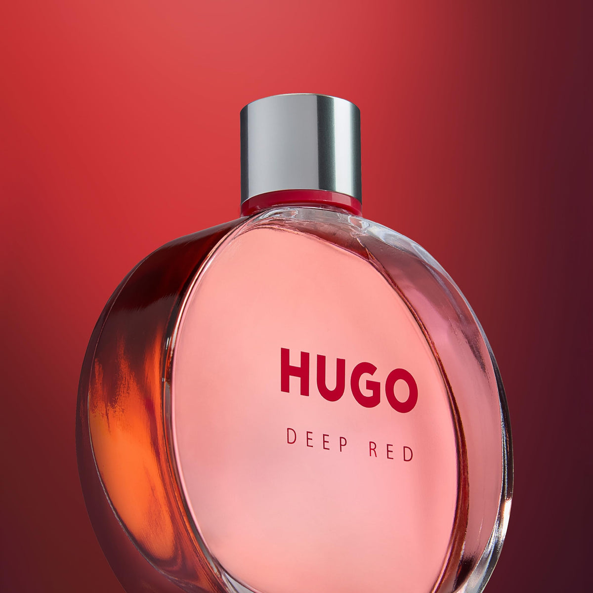 Close-up of Hugo Boss Deep Red Eau de Parfum bottle cap