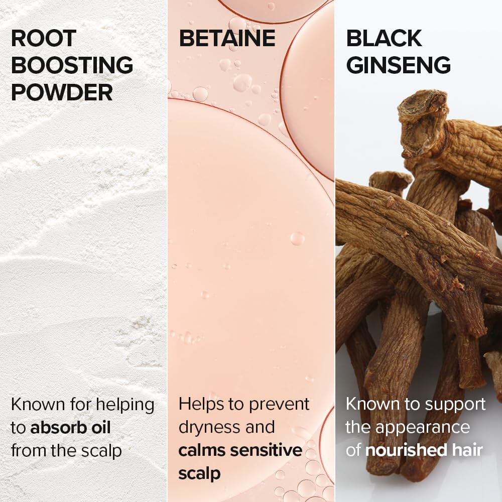 Close-up of I DEW CARE Tap Secret Dry Shampoo Powder dispensing powder