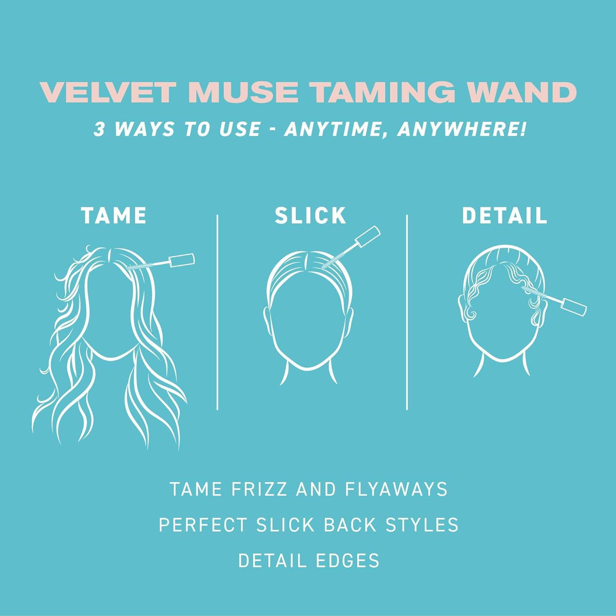 Close-up of IGK Velvet Muse Taming Wand bristles