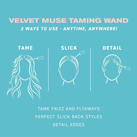 Close-up of IGK Velvet Muse Taming Wand bristles