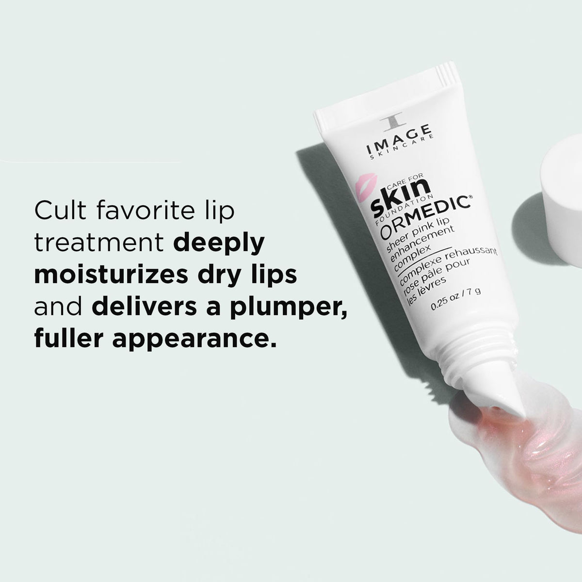 Close-up of IMAGE Skincare ORMEDIC Lip Complex applicator