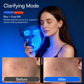 Close-up of INIA GLOW 4D Mask's flexible silicone