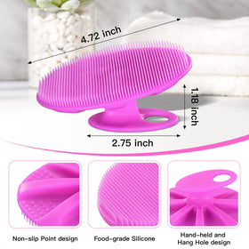 Close-up of INNERNEED Silicone Body Brush bristles