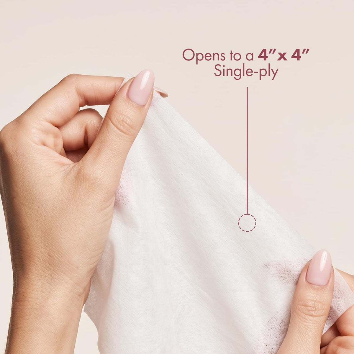 Close-up of Intrinsics Silken Wipes texture