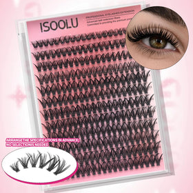 Close-up of ISOOLU lash tweezers included in the kit