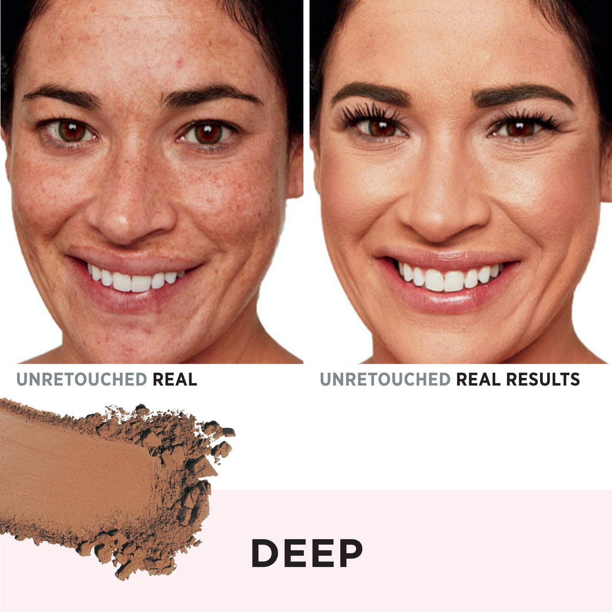 Close-up of IT Cosmetics CC+ Airbrush Perfecting Powder Foundation Deep (N) powder texture