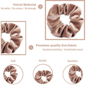 Close-up of IVARYSS Velvet Scrunchy showing soft texture