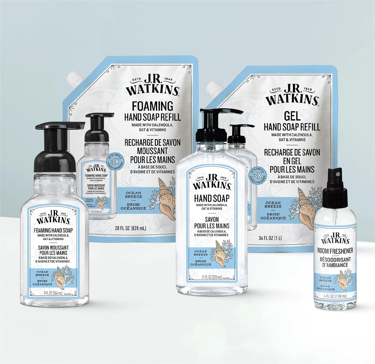 Close-up of J.R. Watkins hand soap texture