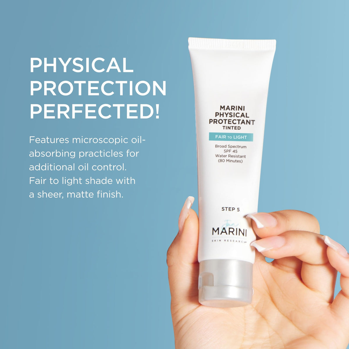 Close-up of Jan Marini Skin Research Physical Protectant Tinted SPF 45 texture