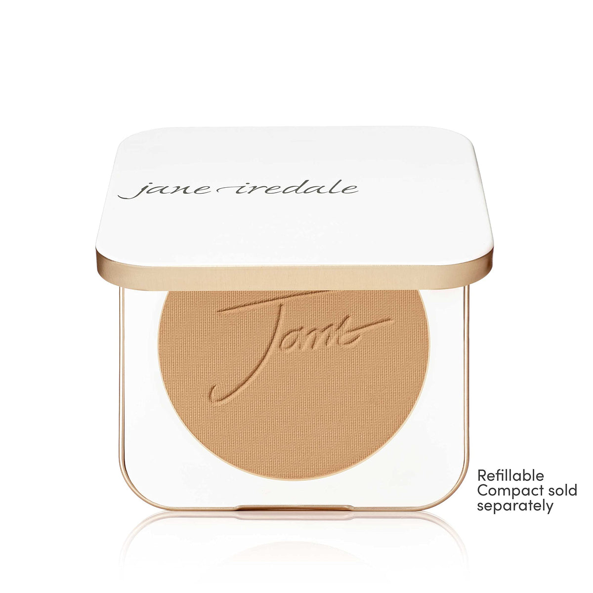 Close-up of jane iredale PurePressed Base Mineral Foundation texture
