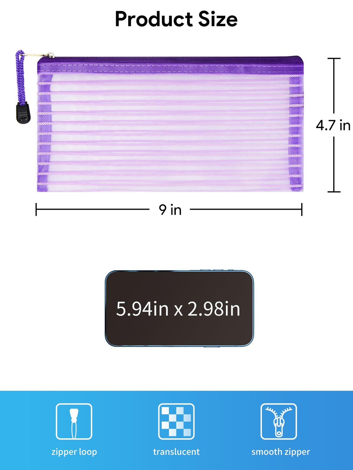 Close-up of JARLINK mesh pouch in pink