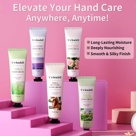 Close-up of Jasmine hand cream tube from Cvirahll set