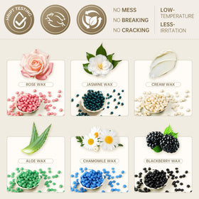 Close-up of jasmine wax beads from Lifestance