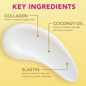 Close-up of Jergens Natural Glow + Firming Daily Moisturizer texture